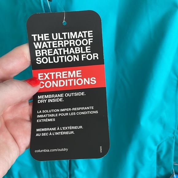 NWT Columbia Women’s Teal & Gray Outdry Extreme Hybrid Jacket - Size Large - Picture 4 of 10